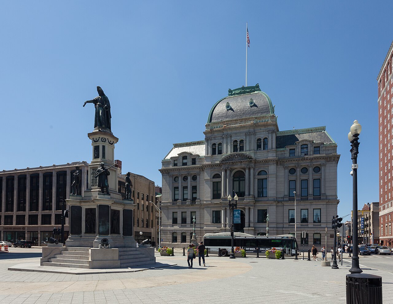 Providence City Hall, July 2017; contextual photograph.
