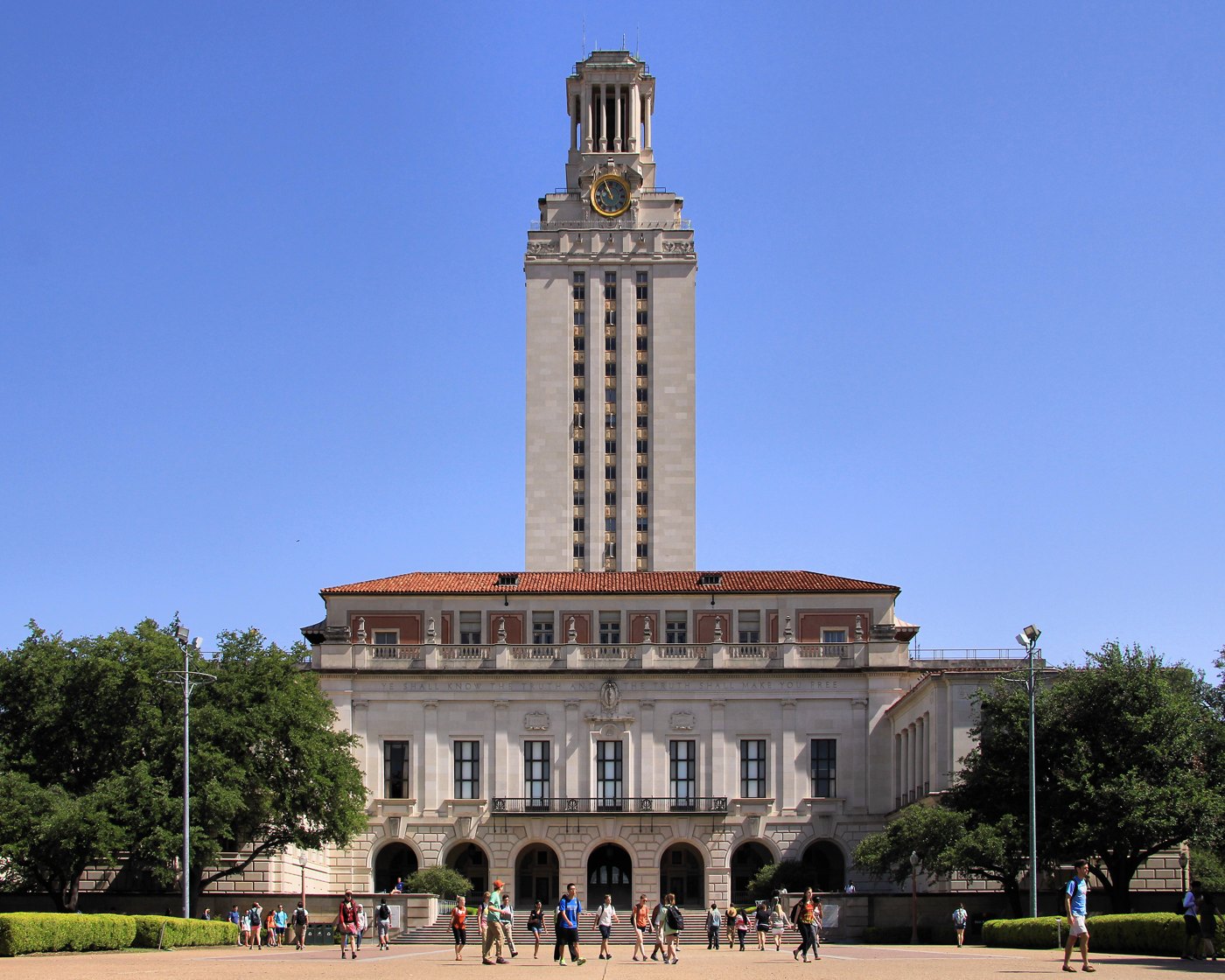 The University of Texas at Austin Main Building, April 2014; contextual photograph.